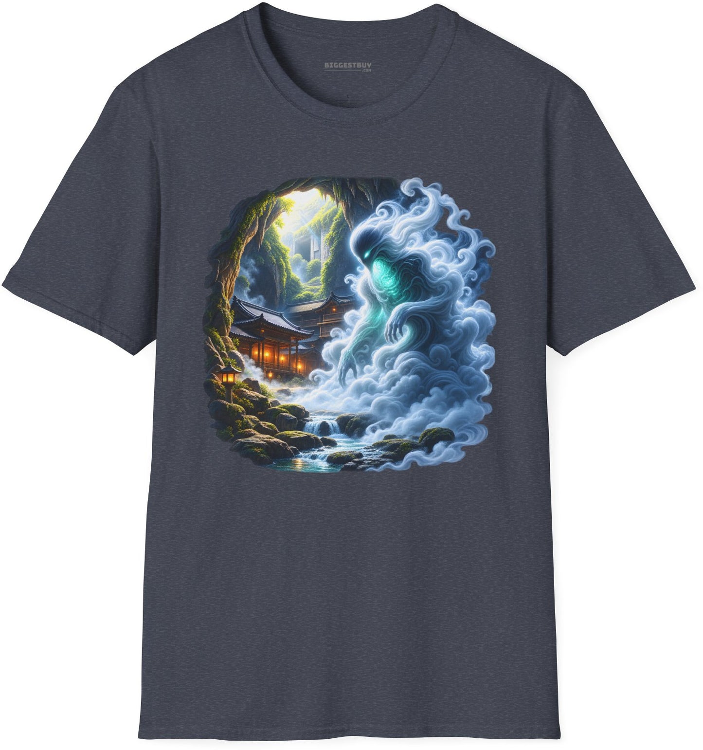 Spirit Portal - Softstyle T-Shirt in Heather Navy, front view