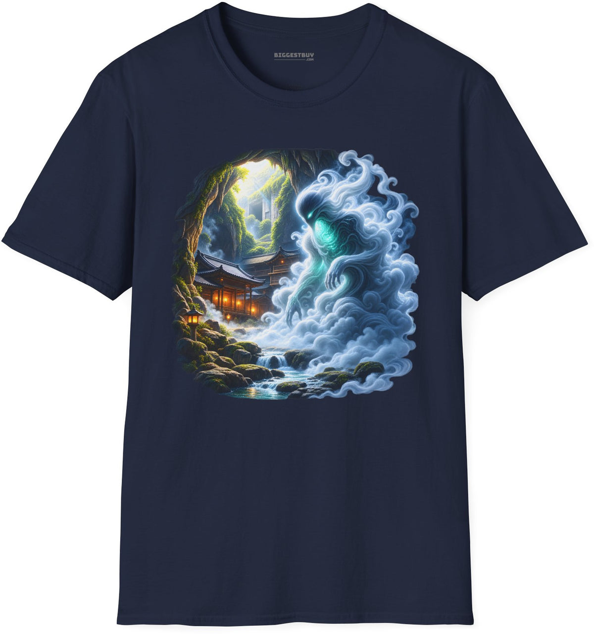 Spirit Portal - Softstyle T-Shirt in Navy, front view