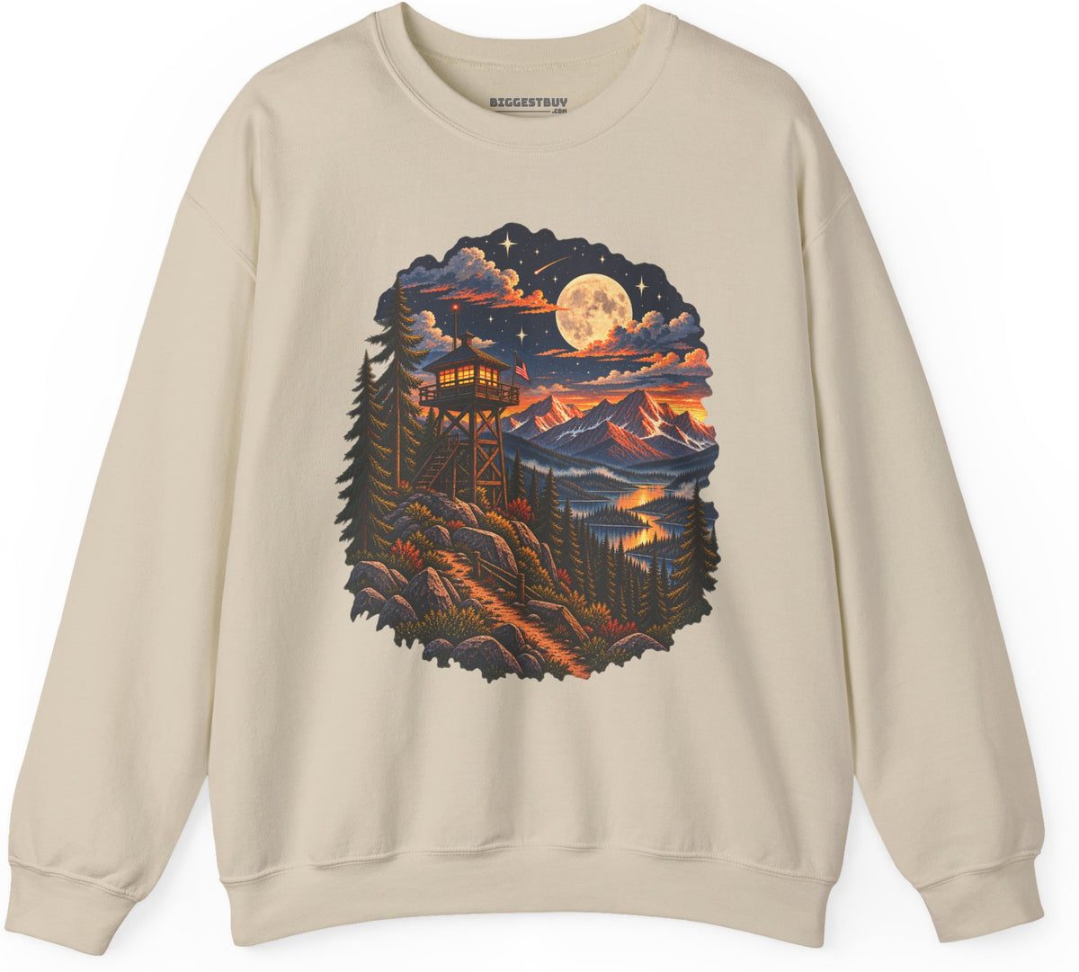 Star-Crossed Summit - Crewneck Sweatshirt in Sand, front view