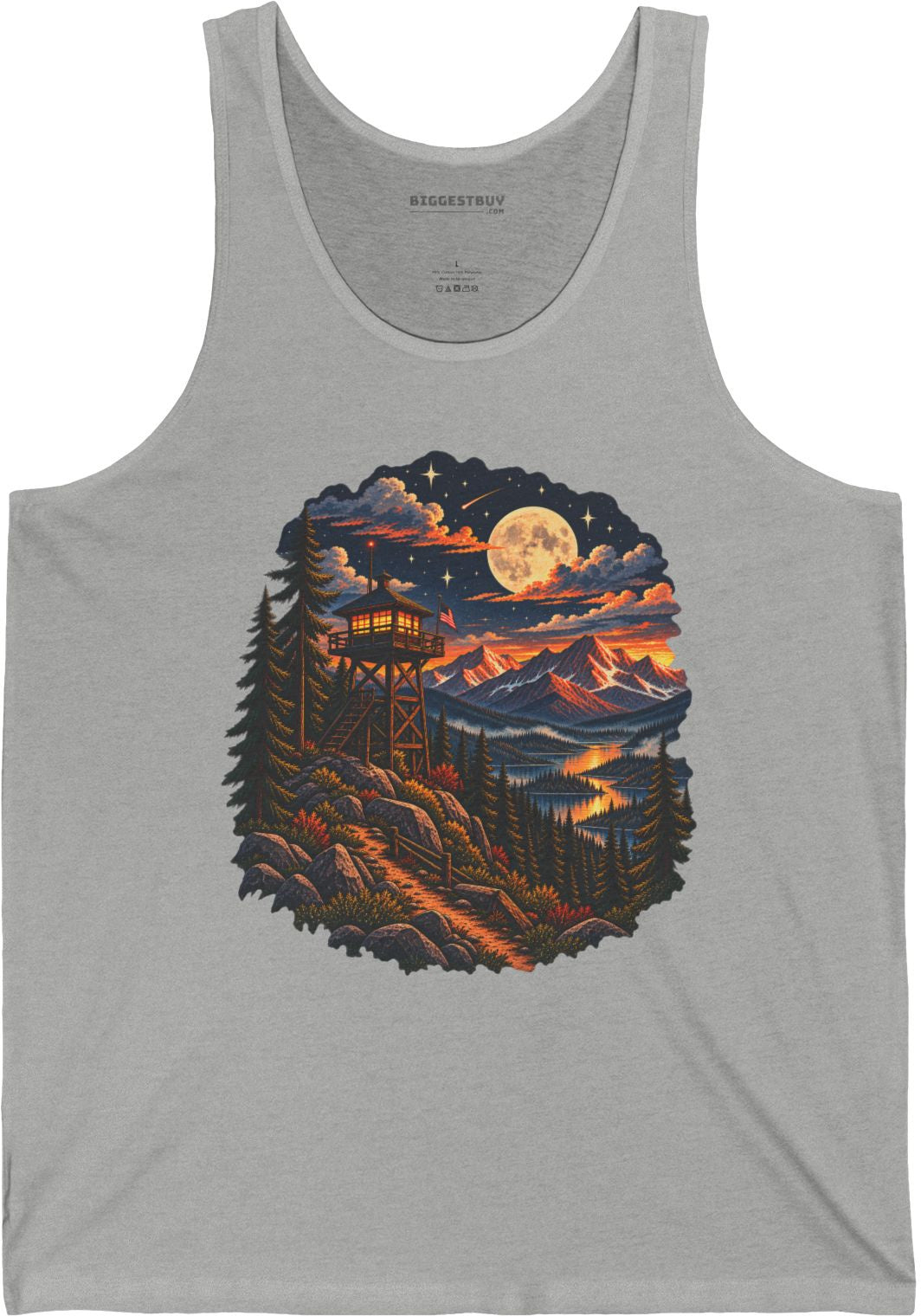 Star-Crossed Summit - Jersey Tank Top in Athletic Heather, front view
