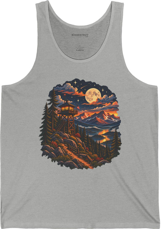 Star-Crossed Summit - Jersey Tank Top in Athletic Heather, front view