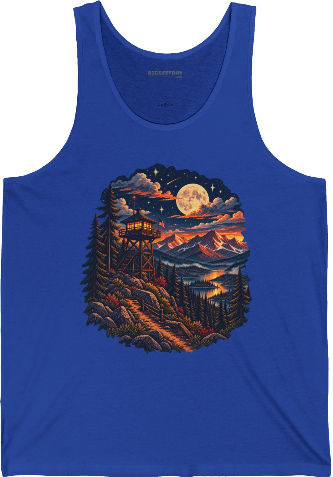 Star-Crossed Summit - Jersey Tank Top in True Royal, front view