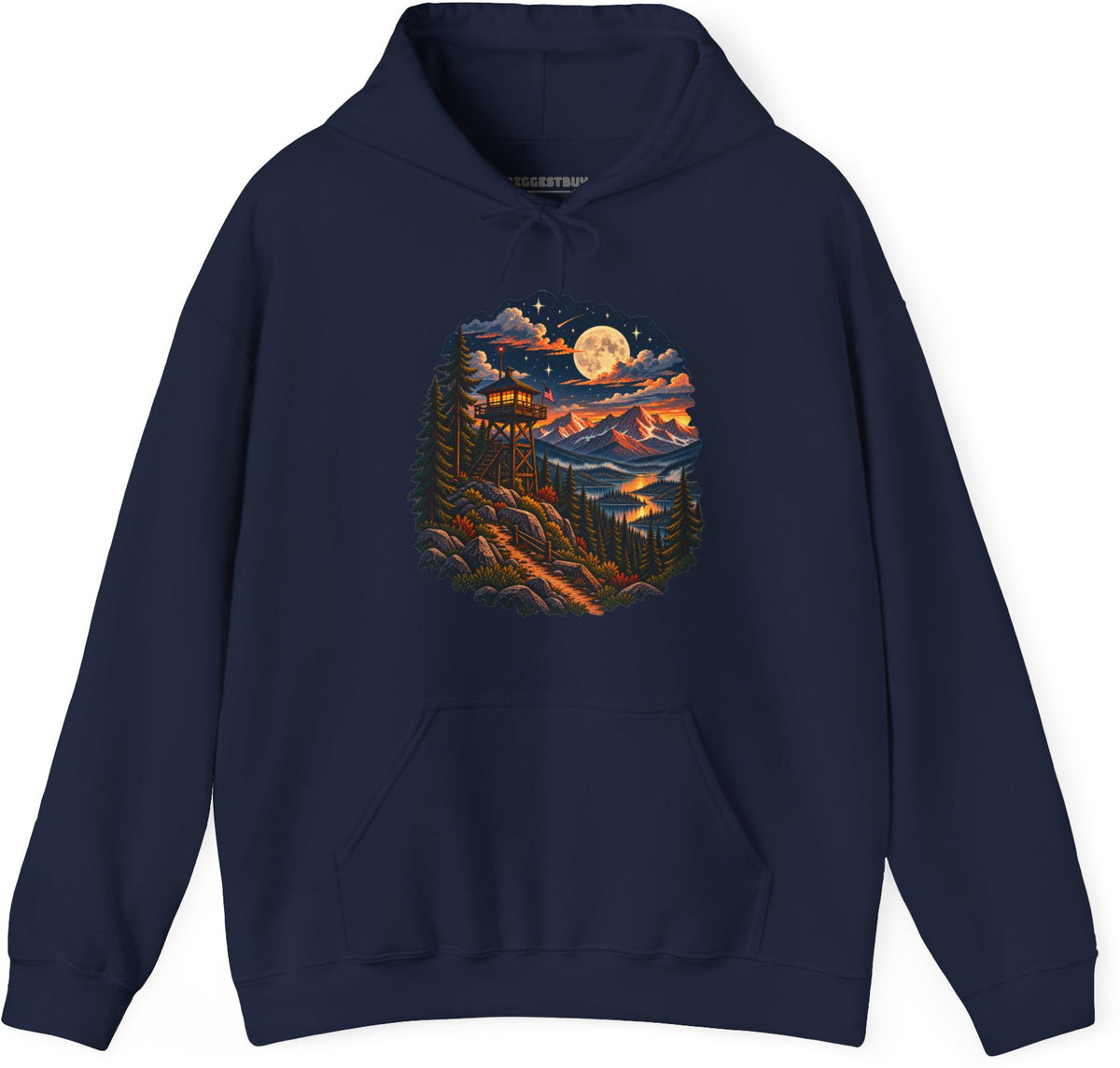 Star-Crossed Summit - Pullover Hoodie in Navy, front view