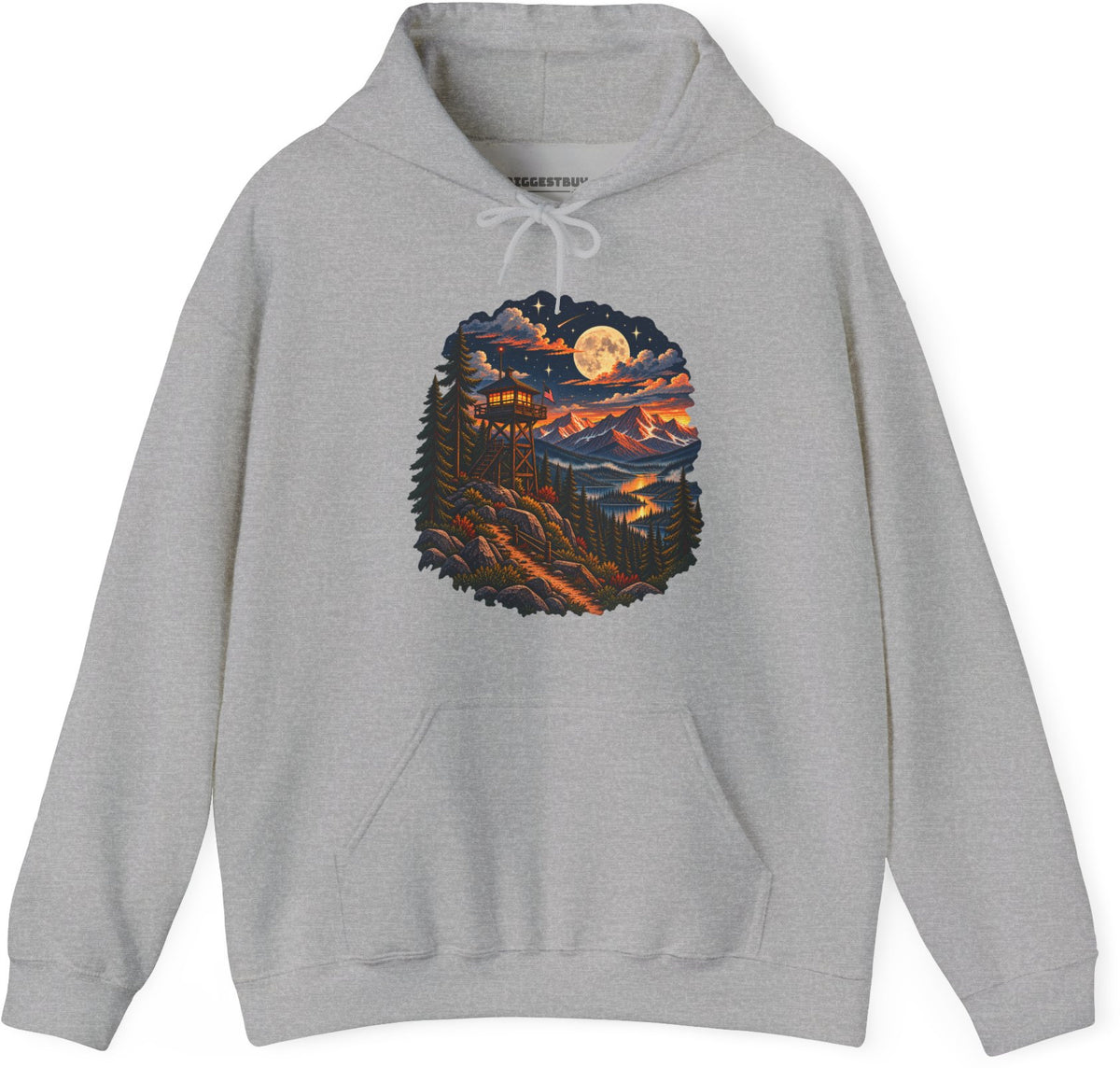 Star-Crossed Summit - Pullover Hoodie in Sport Grey, front view