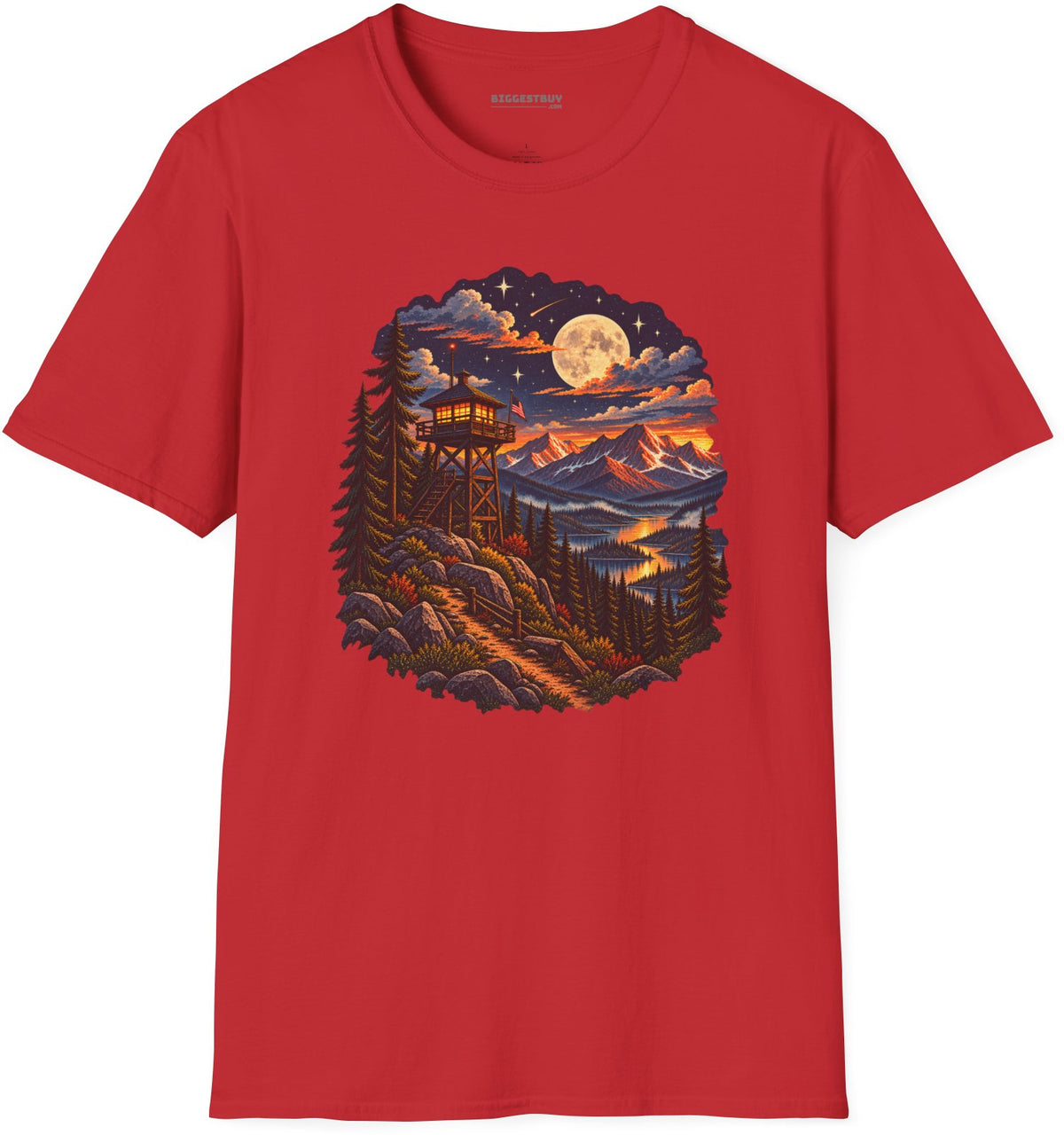 Star-Crossed Summit - Softstyle T-Shirt in Red, front view