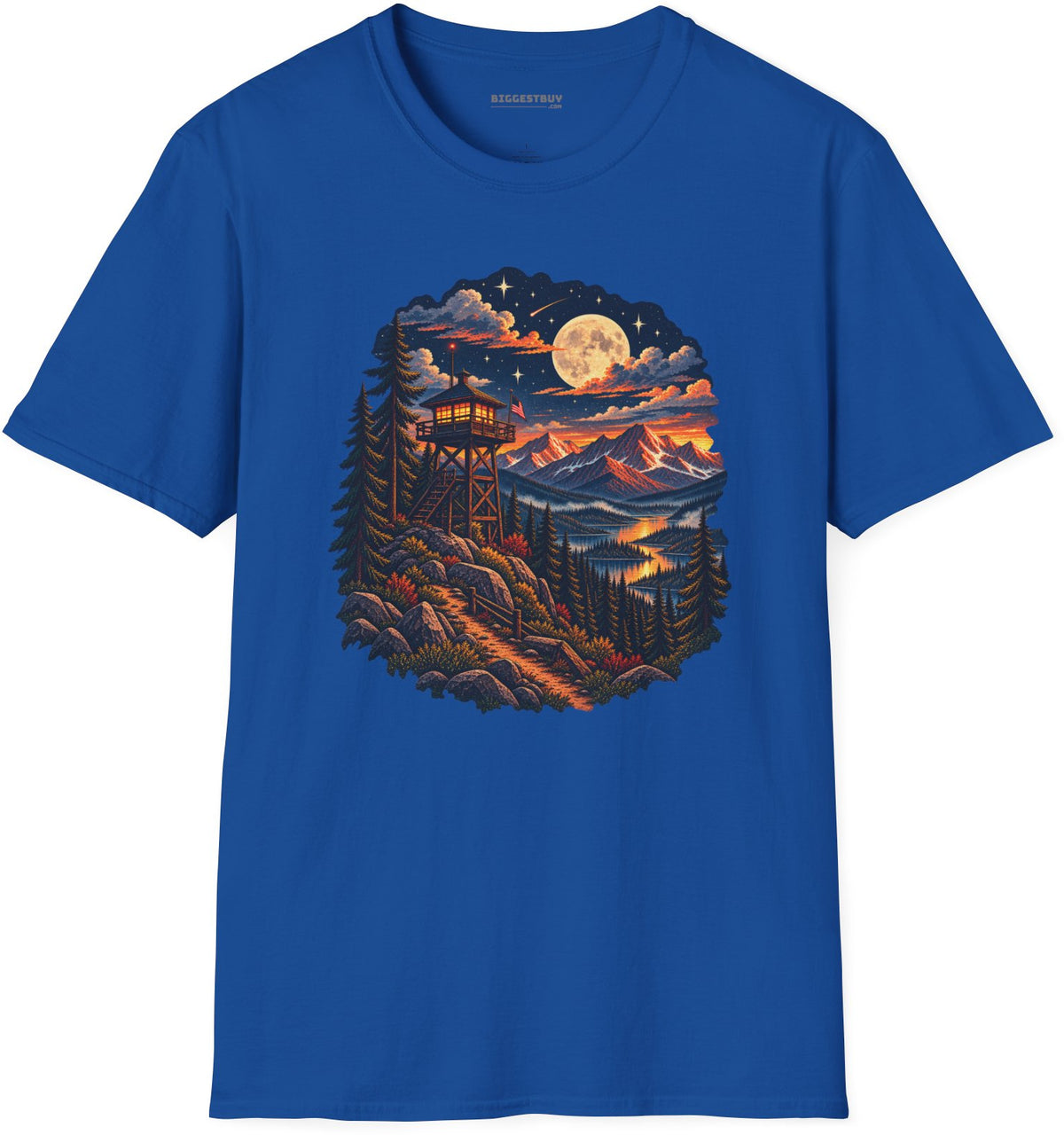 Star-Crossed Summit - Softstyle T-Shirt in Royal, front view