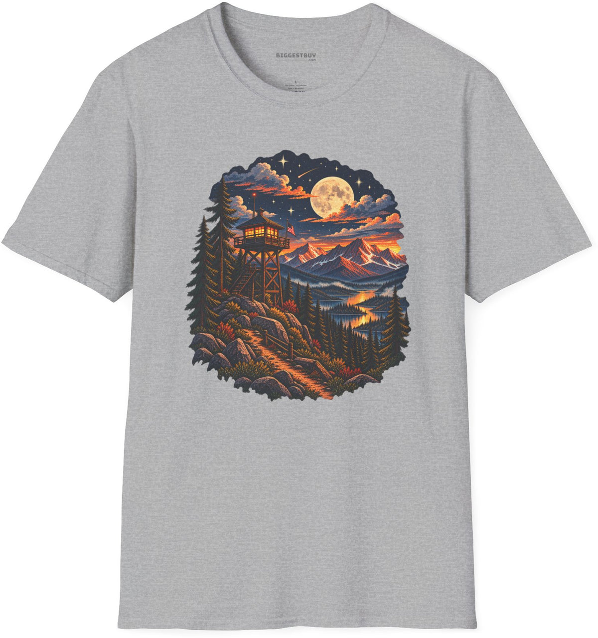 Star-Crossed Summit - Softstyle T-Shirt in Sport Grey, front view