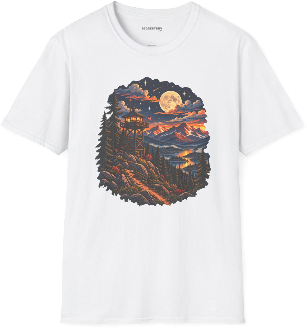 Star-Crossed Summit - Softstyle T-Shirt in White, front view