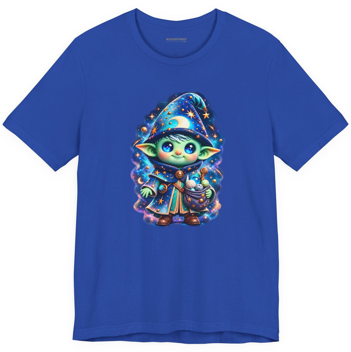 Starlit Sorcerer - Classic Jersey Tee in True Royal, front view