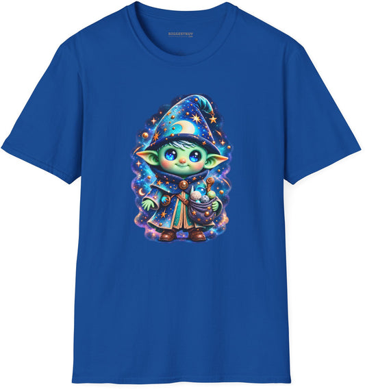 Starlit Sorcerer - Softstyle T-Shirt in Royal, front view