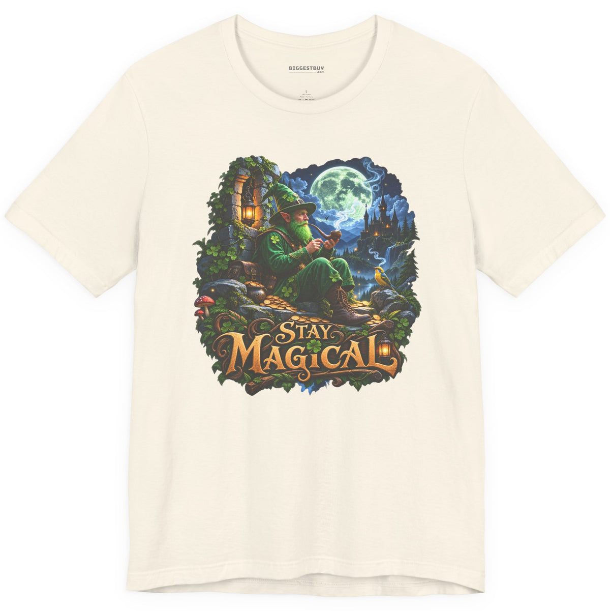 Stay Magical - Classic Jersey Tee in Natural, front view