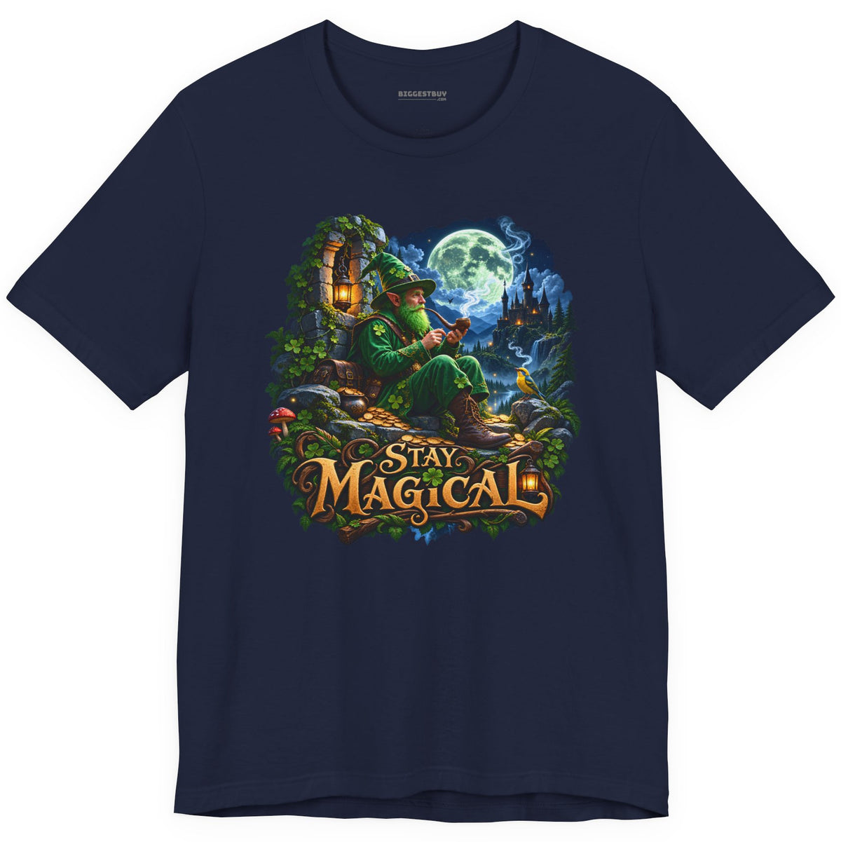 Stay Magical - Classic Jersey Tee in Navy, front view