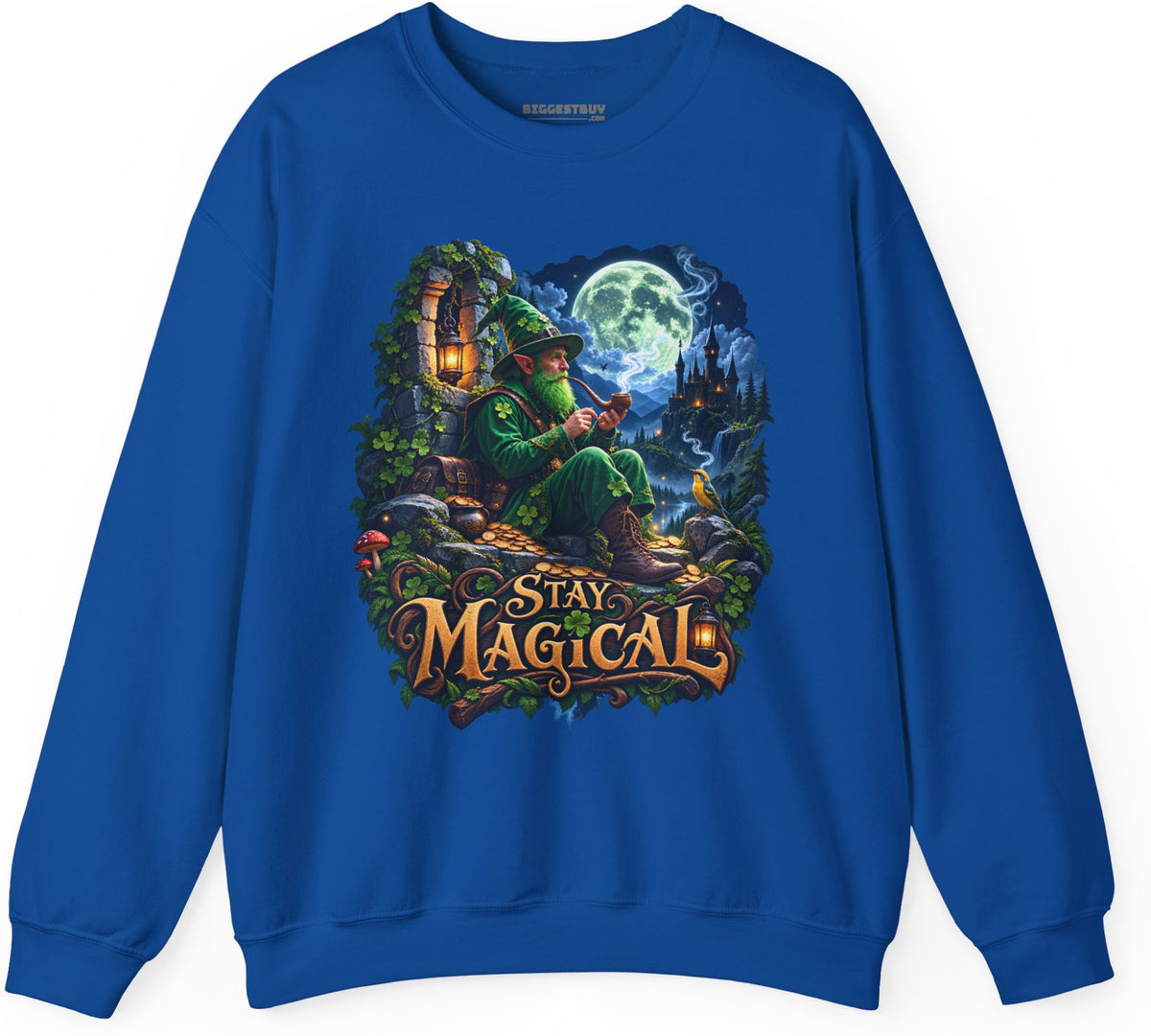 Stay Magical - Crewneck Sweatshirt in Royal, front view