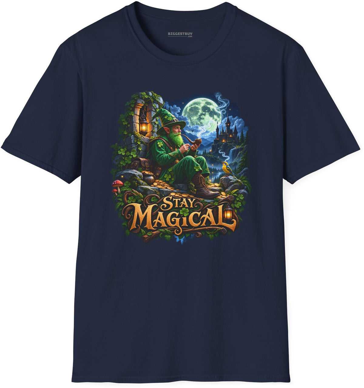 Stay Magical - Softstyle T-Shirt in Navy, front view