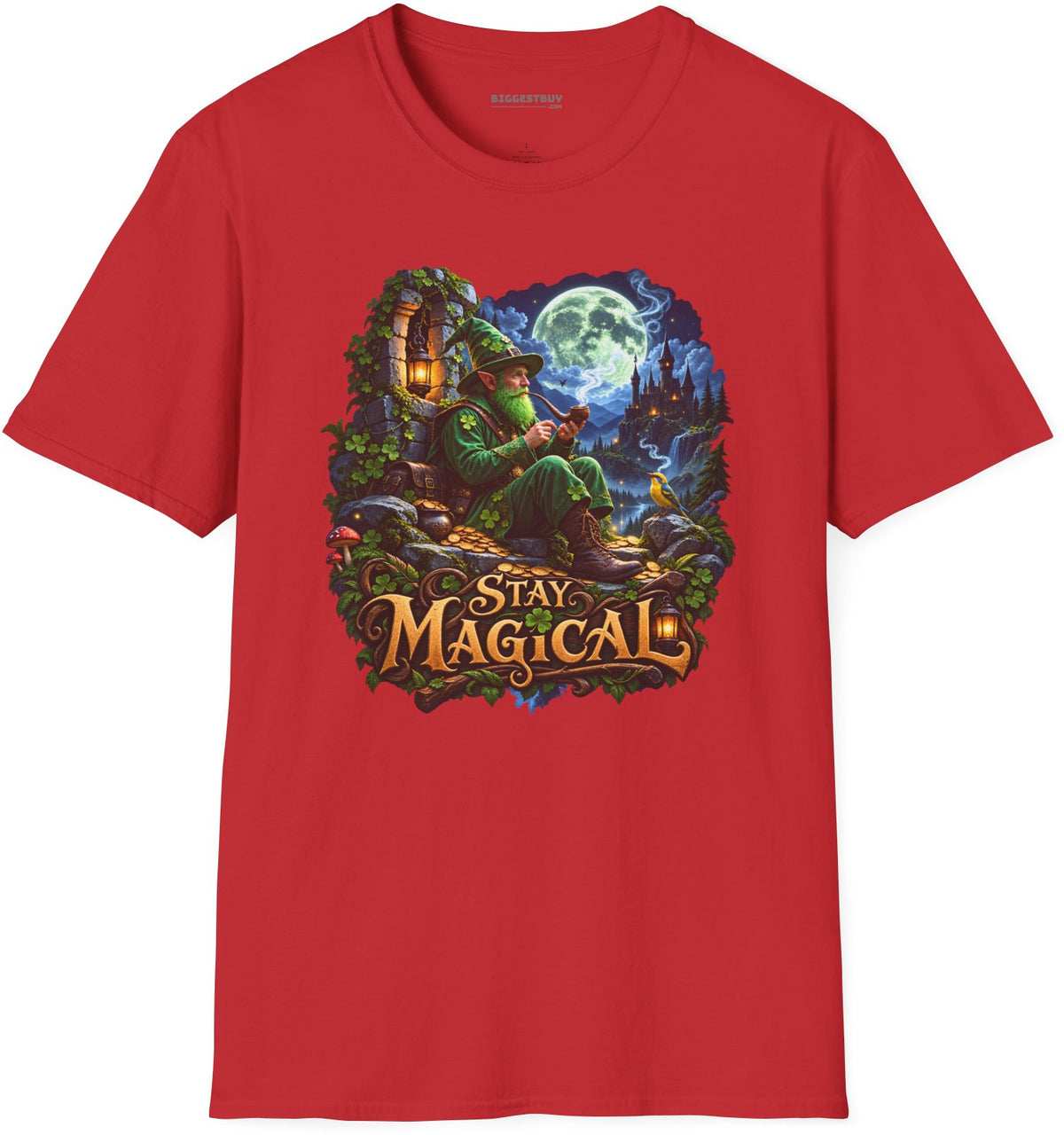 Stay Magical - Softstyle T-Shirt in Red, front view