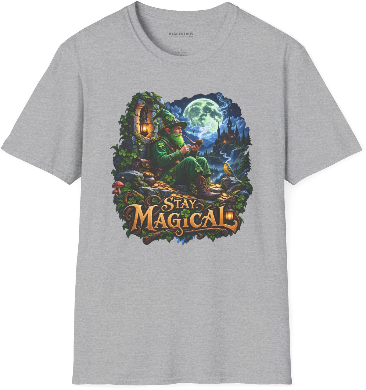 Stay Magical - Softstyle T-Shirt in Sport Grey, front view