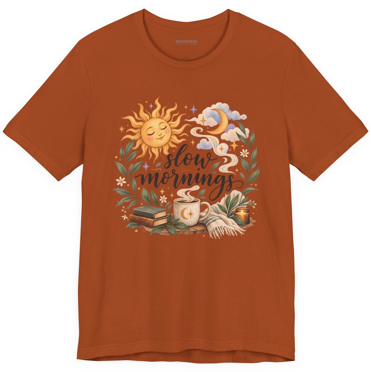 Sunshine Kisses - Classic Jersey Tee in Autumn, front view