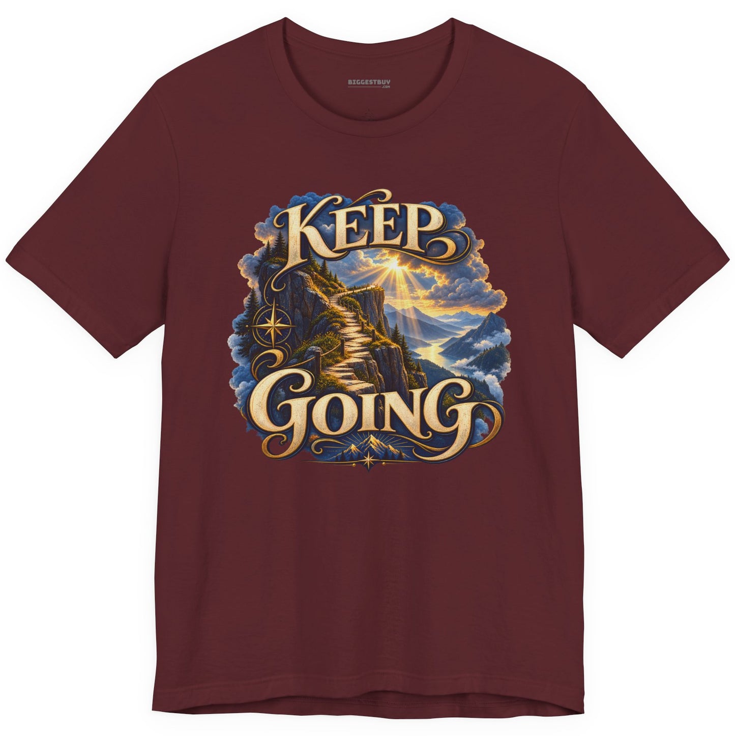 Trailblazer - Classic Jersey Tee in Maroon, front view