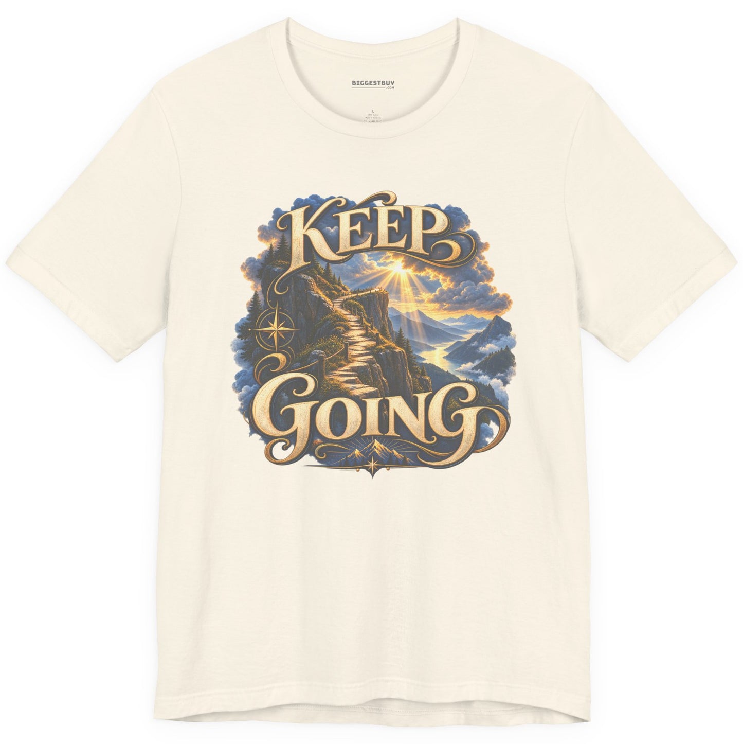 Trailblazer - Classic Jersey Tee in Natural, front view