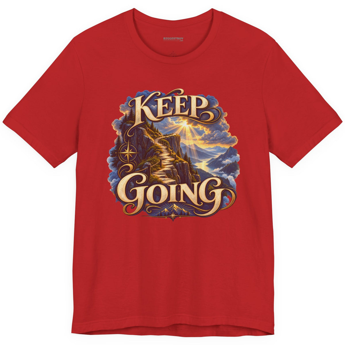 Trailblazer - Classic Jersey Tee in Red, front view