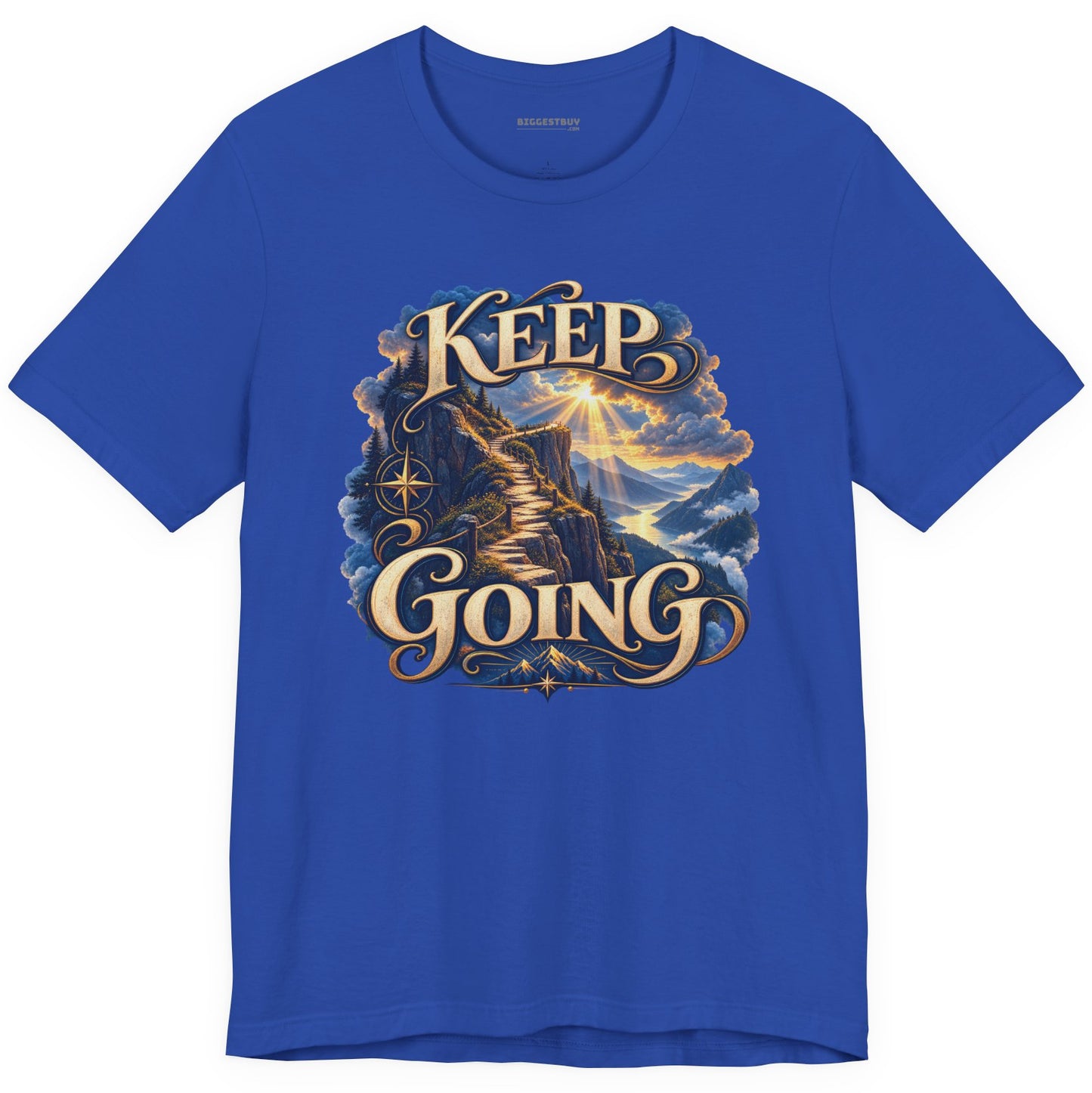 Trailblazer - Classic Jersey Tee in True Royal, front view