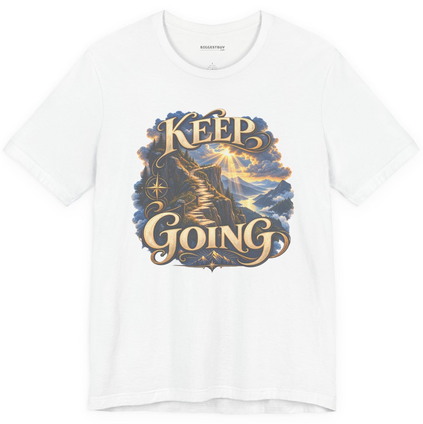 Trailblazer - Classic Jersey Tee in White, front view