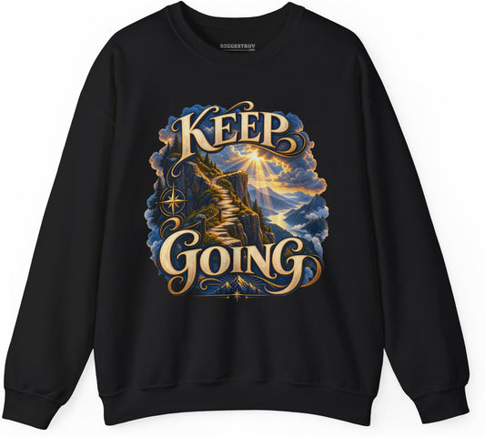Trailblazer - Crewneck Sweatshirt in Black, front view