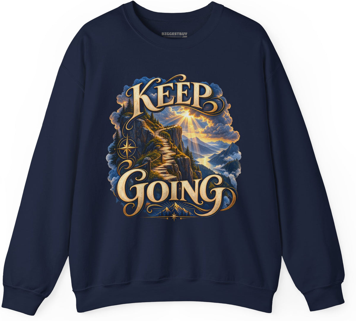 Trailblazer - Crewneck Sweatshirt in Navy, front view