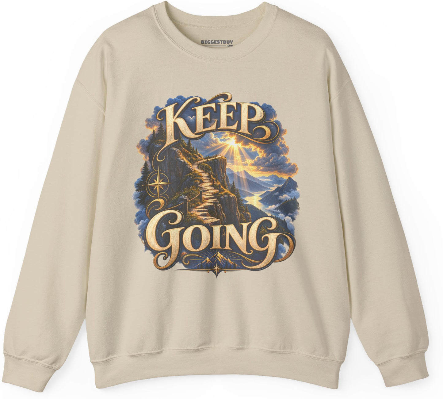 Trailblazer - Crewneck Sweatshirt in Sand, front view