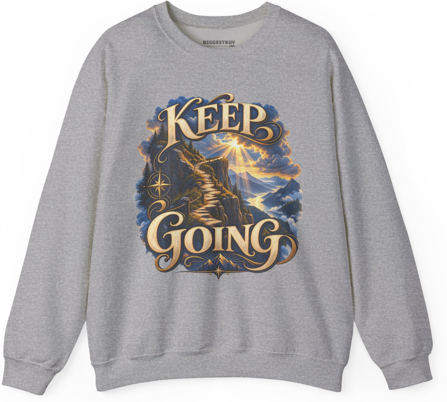Trailblazer - Crewneck Sweatshirt in Sport Grey, front view