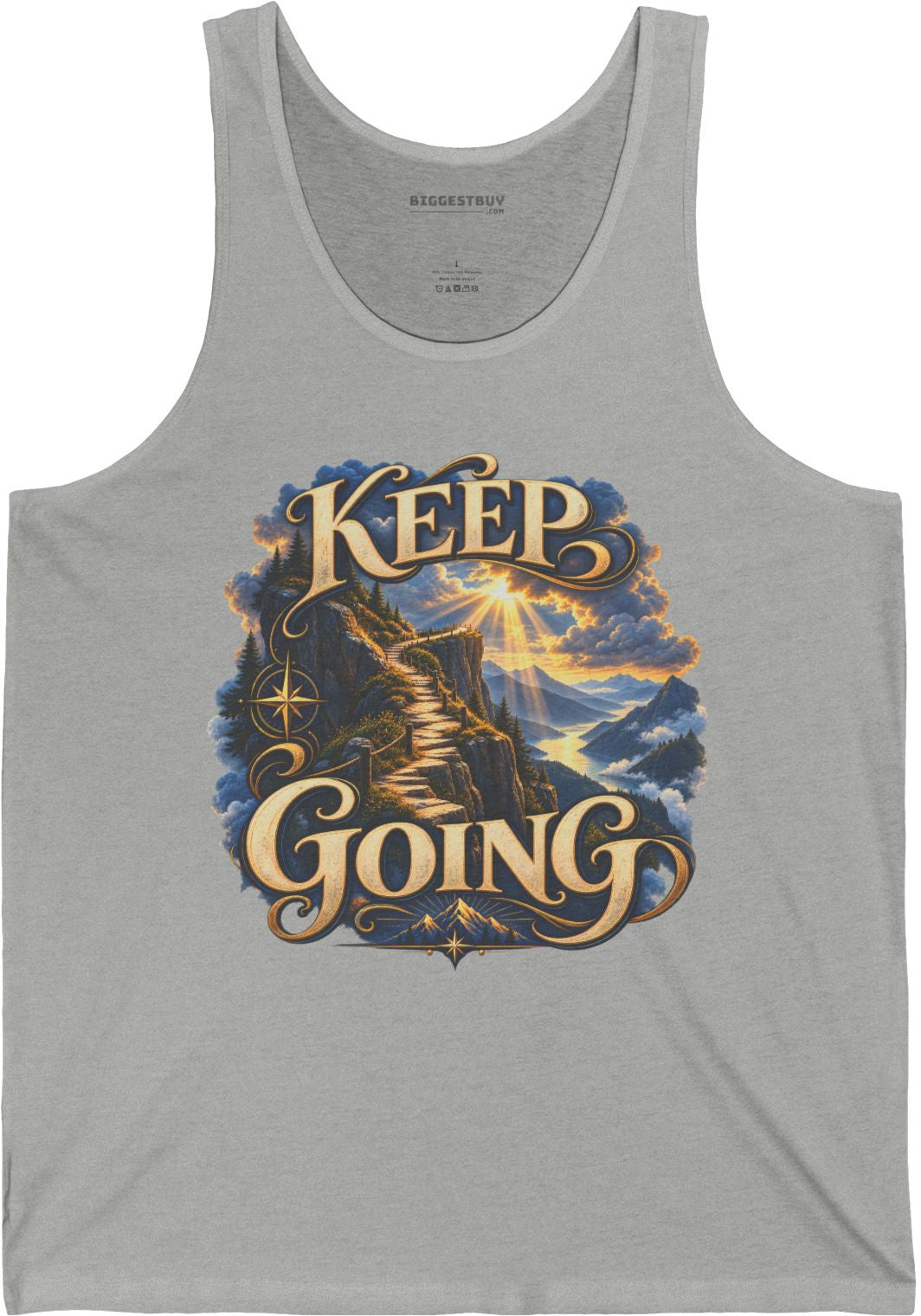 Trailblazer - Jersey Tank Top in Athletic Heather, front view