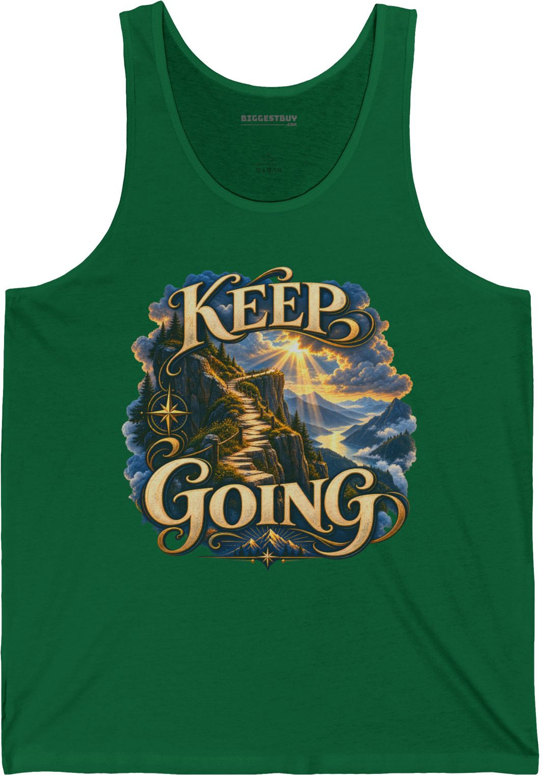 Trailblazer - Jersey Tank Top in Kelly, front view