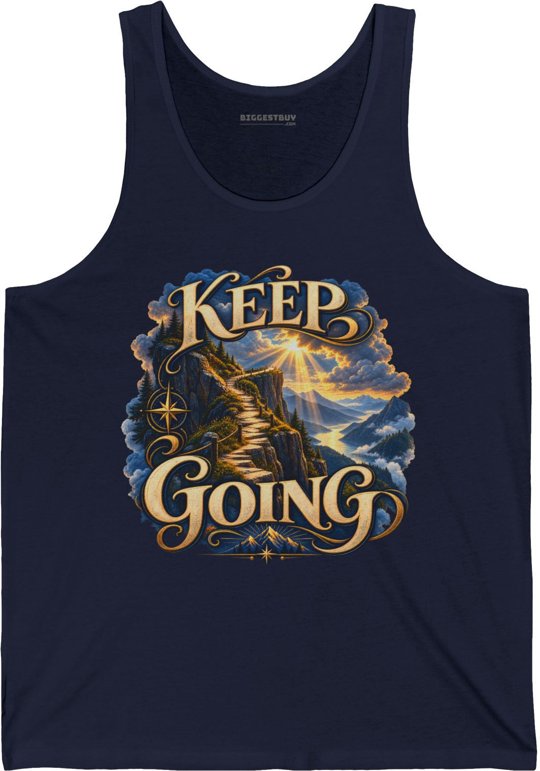 Trailblazer - Jersey Tank Top in Navy, front view