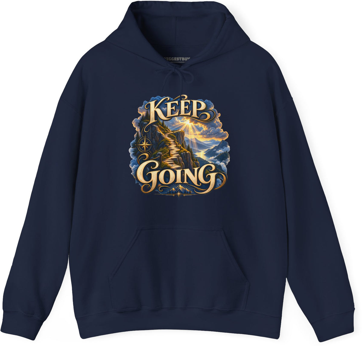 Trailblazer - Pullover Hoodie in Navy, front view