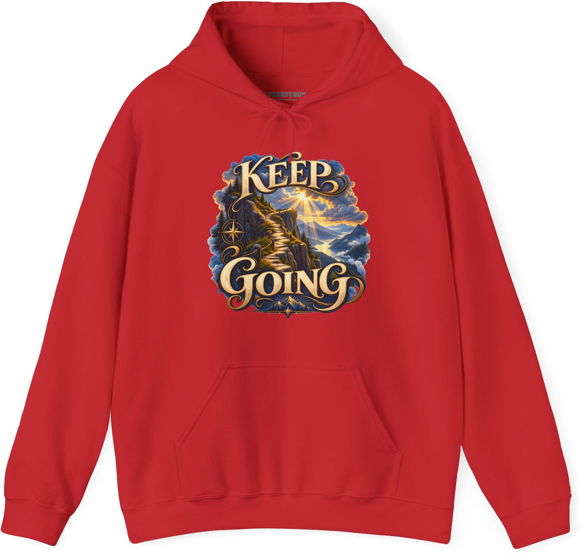 Trailblazer - Pullover Hoodie in Red, front view