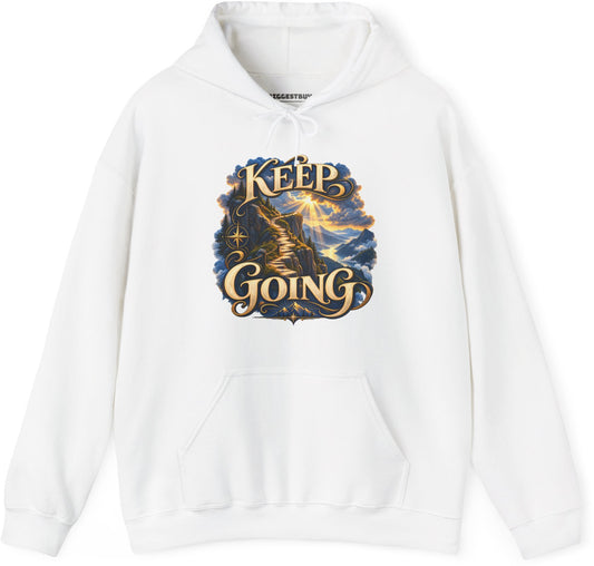 Trailblazer - Pullover Hoodie in White, front view
