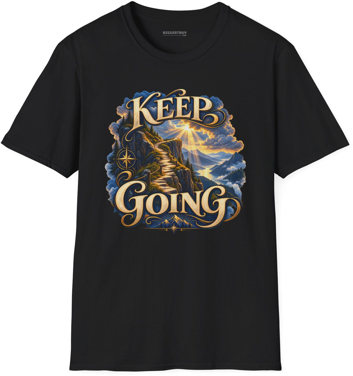 Trailblazer - Softstyle T-Shirt in Black, front view