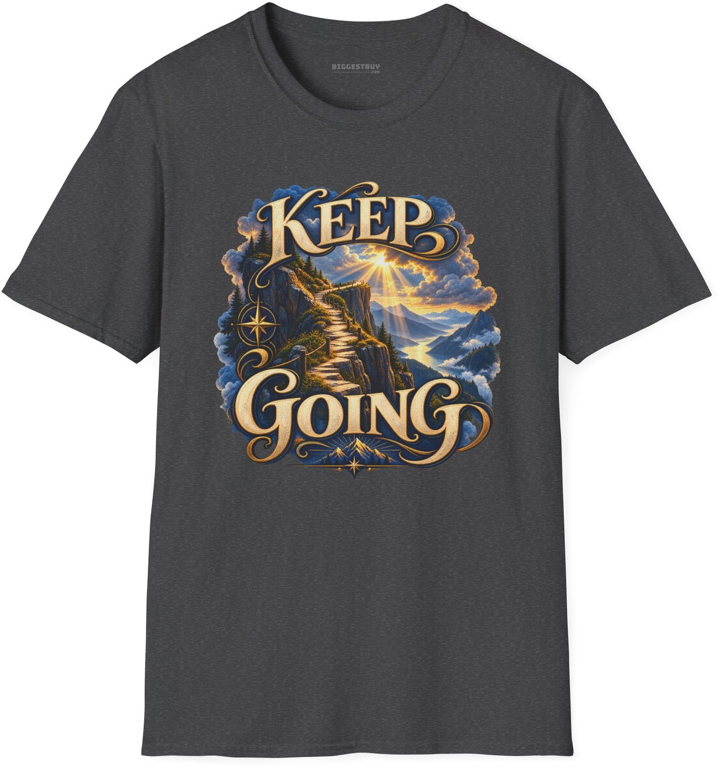 Trailblazer - Softstyle T-Shirt in Dark Heather, front view