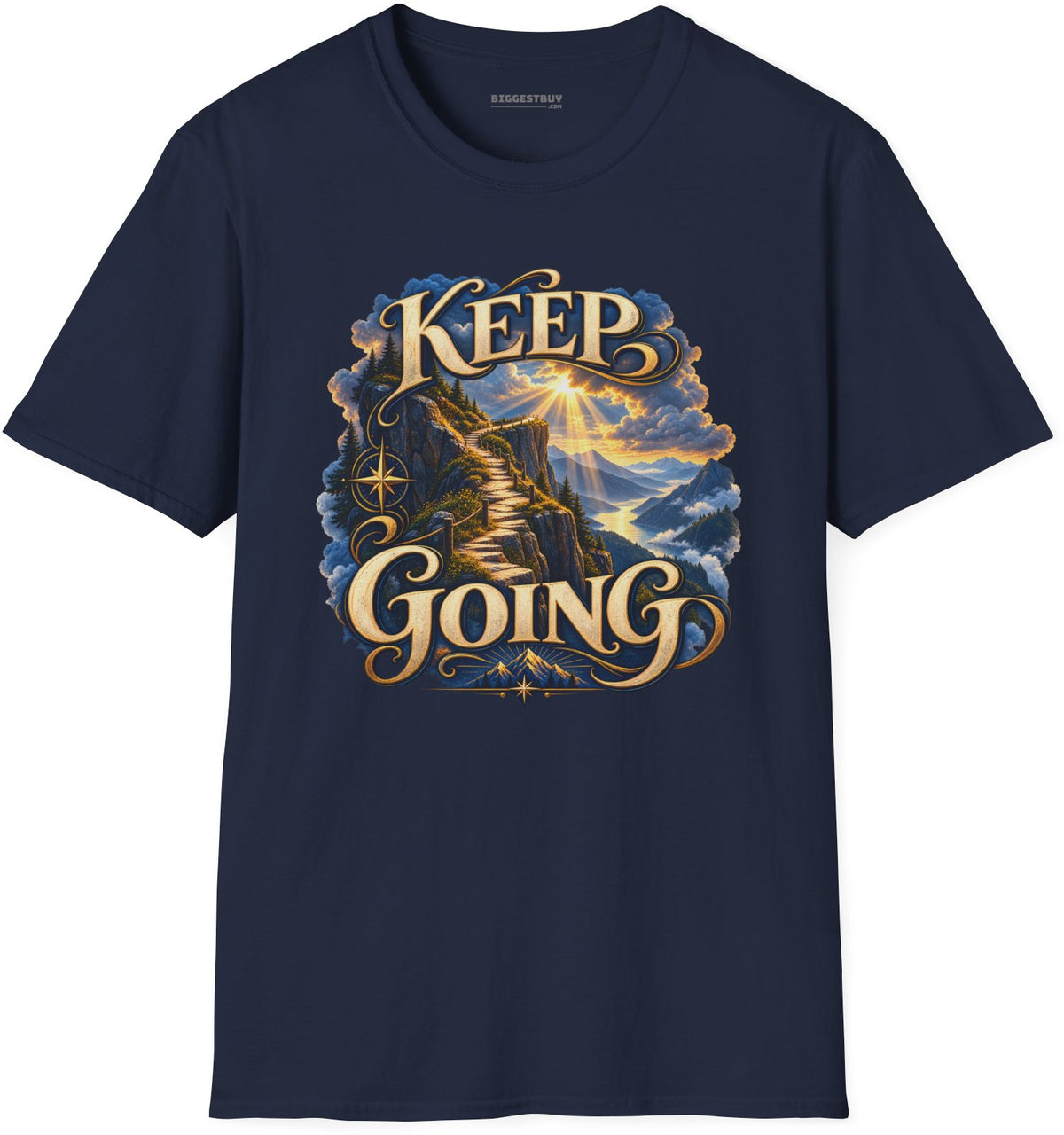 Trailblazer - Softstyle T-Shirt in Navy, front view