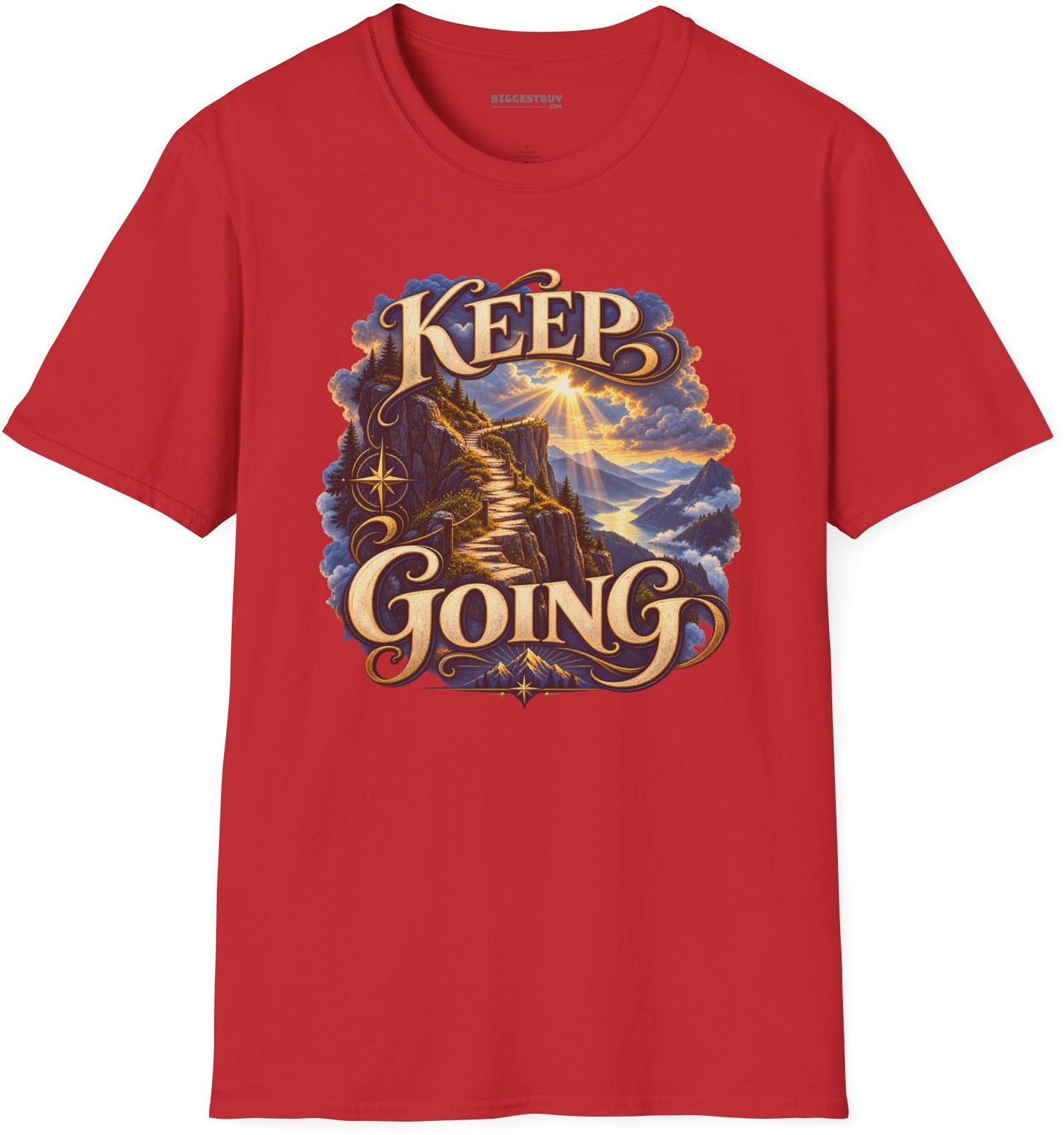 Trailblazer - Softstyle T-Shirt in Red, front view