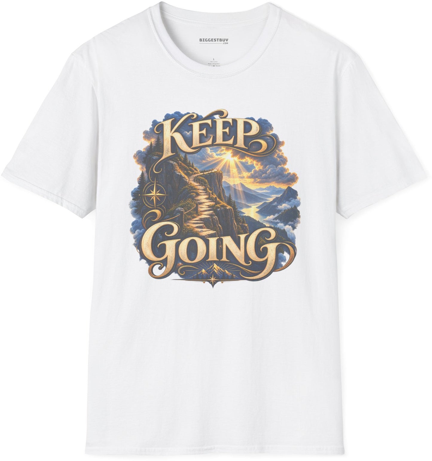Trailblazer - Softstyle T-Shirt in White, front view