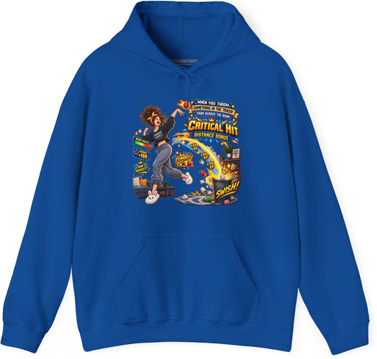Trash Dance - Pullover Hoodie in Royal, front view