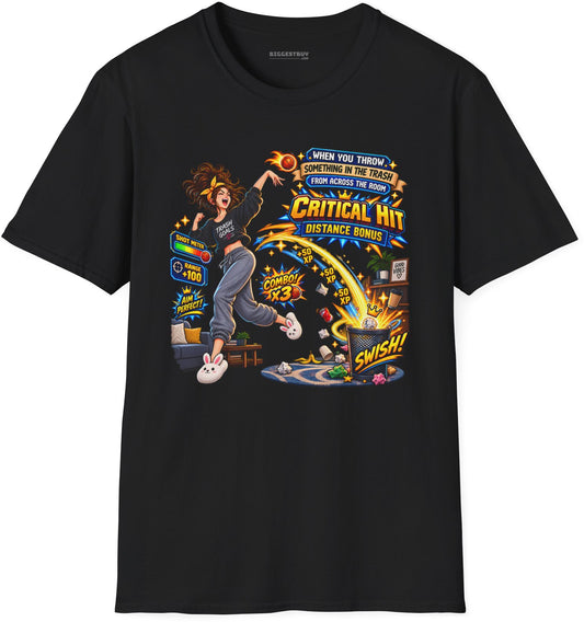 Trash Dance - Softstyle T-Shirt in Black, front view