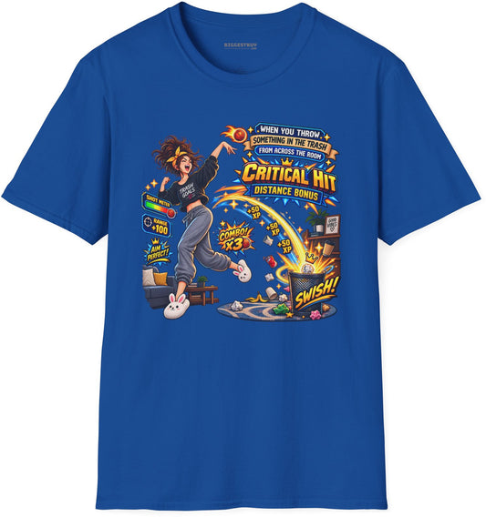 Trash Dance - Softstyle T-Shirt in Royal, front view