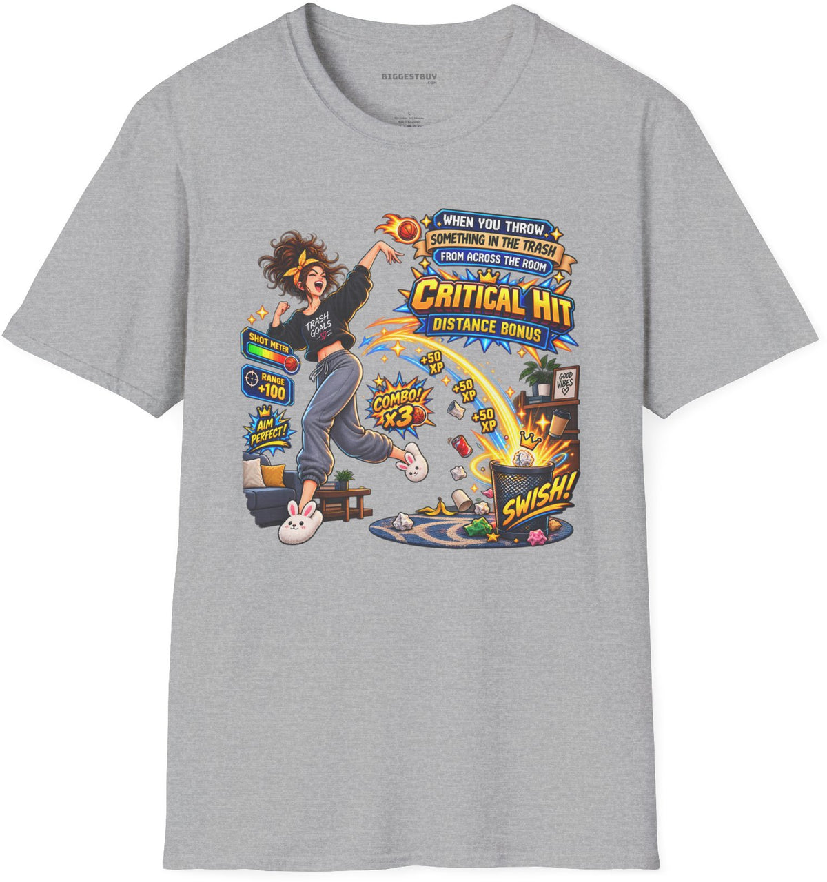 Trash Dance - Softstyle T-Shirt in Sport Grey, front view