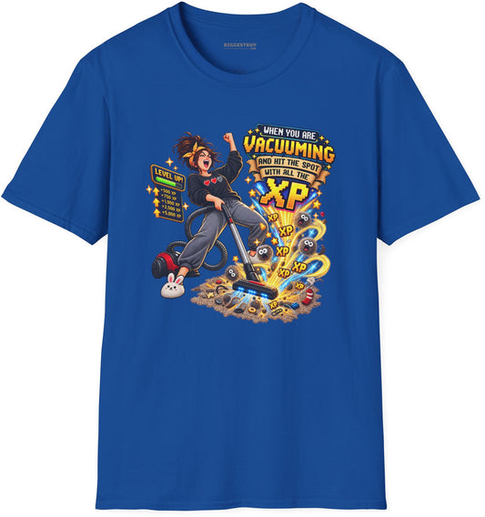 Vacuum Victory - Softstyle T-Shirt in Royal, front view