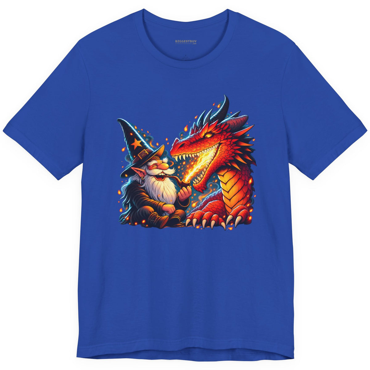 Wizards And - Classic Jersey Tee in True Royal, front view