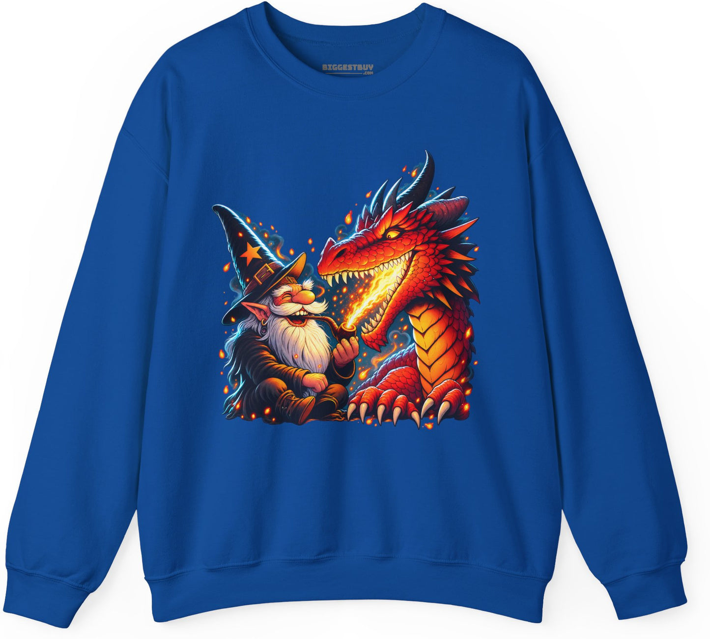 Wizards And - Crewneck Sweatshirt in Royal, front view