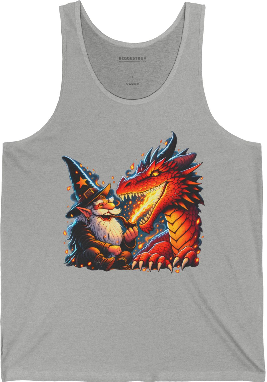 Wizards And - Jersey Tank Top in Athletic Heather, front view