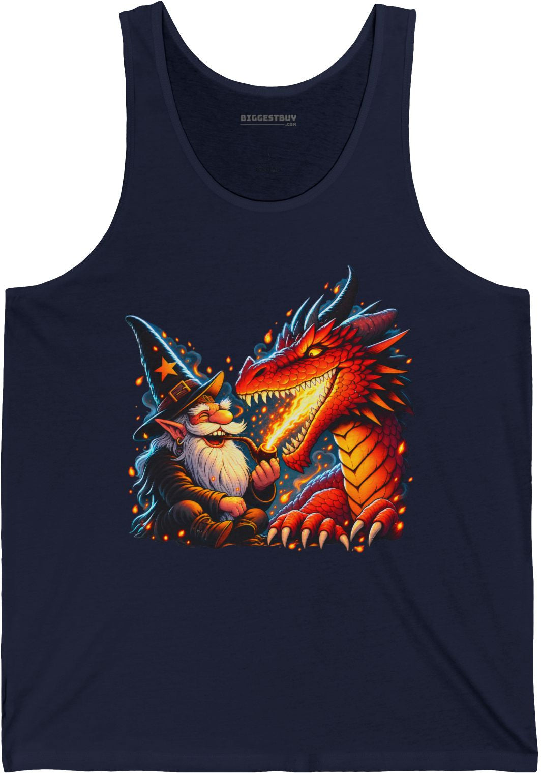 Wizards And - Jersey Tank Top in Navy, front view